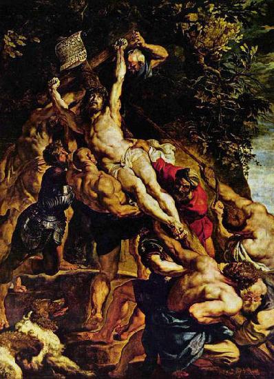 Peter Paul Rubens The Raising of the Cross, Sweden oil painting art